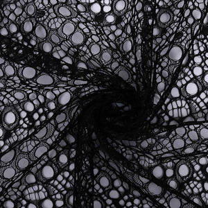 150 cm de largeur coloré rouge <span class=keywords><strong>noir</strong></span> Polyester Non extensible grand trou <span class=keywords><strong>maille</strong></span> filet dentelle tissu fil épais pour femmes robe jupe - Product Image 2