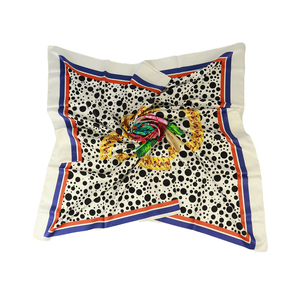 رباط منديل منديل ووشاح مربع مطبوع مخصص من القطن الخالص - Product Image 4