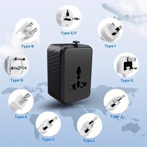 Adattatore da Viaggio Universale, Caricatore Internazionale Multi-Presa per Viaggi, Compatibile con Prese US EU UK AU, con Porte USB-A e Tipo C - Product Image 5