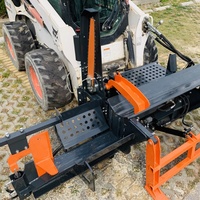 RIMA Processeur de bois hydraulique tout-en-un, fendeuse de bûches, attache pour mini-chargeuse, processeur de bois de chauffage