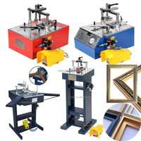 Machine de fabrication de cadres photo en V, machine de collage pour la fabrication de coins, machine de découpe de cadres photo pour miroirs et photos à vendre