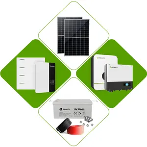 Home Solar Energy KIT Système complet 5000 watts système d'énergie solaire domestique 30kw avec batterie