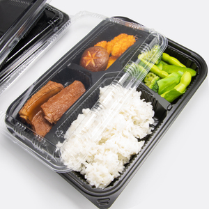 Pp cấp thực phẩm nhựa <span class=keywords><strong>4</strong></span> ngăn Hộp Ăn Trưa bữa ăn khay thực phẩm container Bao bì với Ops có nắp đậy - Product Image 1