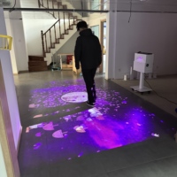 Technologie DeFi, projecteur holographique interactif intérieur/extérieur, mur, sol, cinéma orbital personnalisé, expérience de cinéma immersive en rouleaux