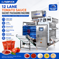 Machine d'emballage multi-voies pour sachets de concentré, purée, pâte, sauce, ketchup, marinade, shampoing, pâtes, pizza et assaisonnement à la tomate
