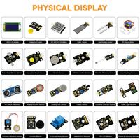 Kit de démarrage de capteurs Keyestudio 48 en 1 avec boîte cadeau, kit de composants électroniques pour projets Arduino DIY (48 capteurs)