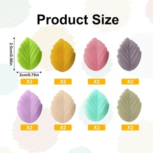 Cute Leaf Needle Point Protector 8 Colors Stitch Tip Covers Silicone Needle End Caps <b>Sewing</b> Quilting <b>Sewing</b> Accessories - Product Image 4