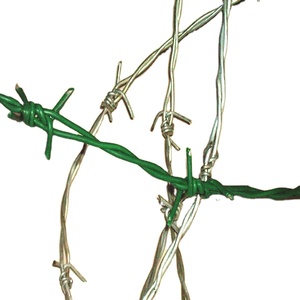 <span class=keywords><strong>Vert</strong></span> PVC enduit <span class=keywords><strong>fil</strong></span> de fer <span class=keywords><strong>barbelé</strong></span> double brin - Product Image 3