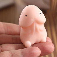 Jouet anti-stress en forme de pénis en PU, kawaii, à presser, pour adultes
