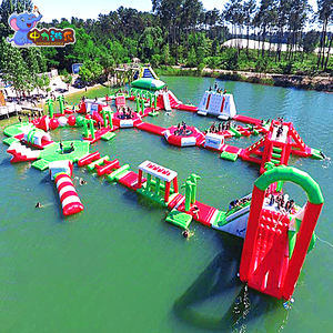 دورة عقبة مائية مخصصة لملعب الحديقة المائية ، دورة عقبة مائية قابلة للنفخ ، عقبة مائية عائمة - Product Image 6