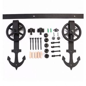 Ruedas WEKIS para Puertas Corredizas Dobles de Cocina y Baño, Kit de Rodillos para Puertas Corredizas de Interior, Sistema de Herrajes para Puertas Corredizas - Product Image 1