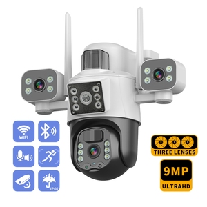 Hikwifi Yoosee 12MP HD 4G Dome PTZ Tầm Nhìn Ban Đêm 10X Zoom 360 Độ Màn Hình Ba Màn Hình Ống Kính CMOS CCTV Không Dây Máy Ảnh - Product Image 6