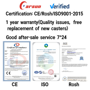 Rodas Giratórias Personalizáveis OEM em Ferro, Nylon e Aço Inoxidável, Rodas de Borracha Termoplástica TPR de Alta Resistência de 4/5/6/8 Polegadas - Product Image 6