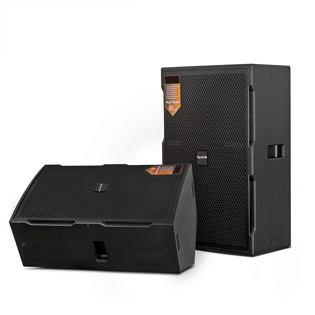 OEM/ ODM Process Passive Speaker 15-Inch Speaker with RGB LED Lighting MDF Case for Outdoor Performance/Hotel/Conference Room