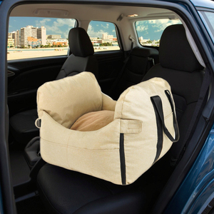 Relaxlines Sport-Style Pet Kennel Comfortable <b>Portable</b> Dog <b>Bed</b> Car Seat Carrier Made of Cotton Oxford Polyester Animal Pattern - Product Image 5