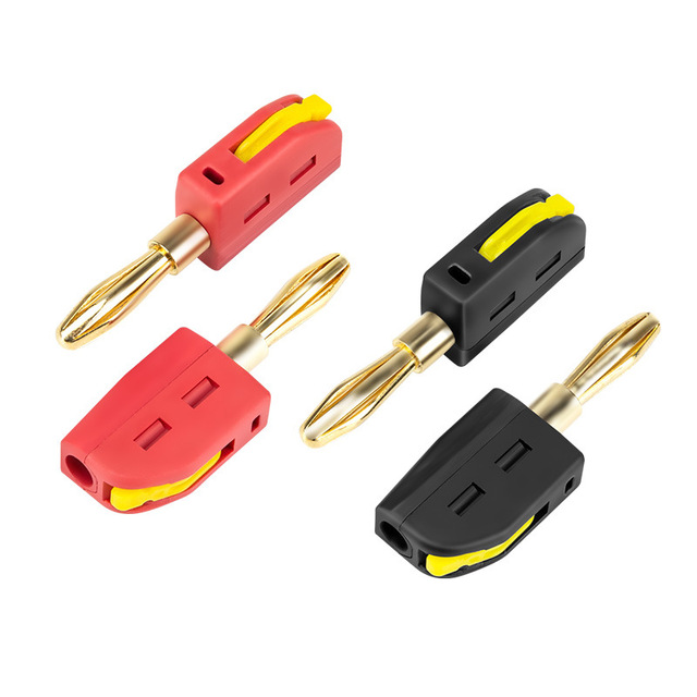 32A 4mm Quick Connect Copper Banana Plug Terminal High Performance Speaker Connector