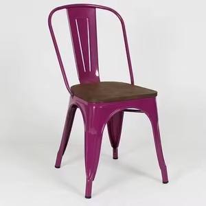 Fácil de montar Vintage estilo industrial apilable muebles de exterior sillas de hierro Metal restaurante comedor <span class=keywords><strong>Tolix</strong></span> <span class=keywords><strong>silla</strong></span> - Product Image 5