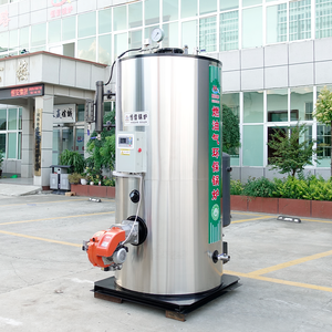 Planta de pirólisis con caldera de vapor encamisada Ace de 50L, caldera de vapor encamisada con quemador Acegas para horno de pizza - Product Image 2