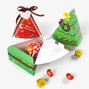 क्रिसमस ट्री के आकार कार्डबोर्ड बॉक्स कैंडी पैकेजिंग कुकी पैकिंग चॉकलेट के लिए क्रिसमस बॉक्स