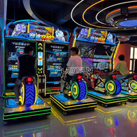 Simulateur de Moto en Promotion : Machine de Jeu d'Arcade à Mouvement Complet pour Adultes – Idéal pour les Salles de Jeux Intérieures et les Parcs d'Attractions