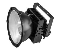 Reflector LED de Alta Potencia para Mástiles Altos, Clasificación IP65, Aluminio, Lente de Panal Antideslumbrante