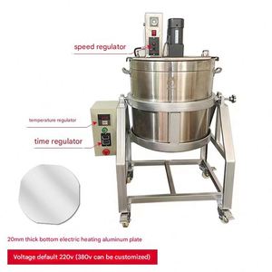 Miscelatore a Tamburo Elettrico in Acciaio Inox ad Alta Efficienza con Setaccio Vibrante per Miscelazione e Setacciatura di Polveri Alimentari - Product Image 3