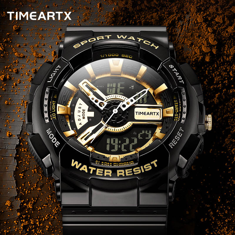 TIMEARTX LED Digital Electronic Waterproof Watch