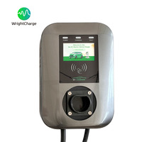 Cargador de Vehículos Eléctricos AC Wallbox 9.6KW Trifásico Inteligente con RFID, APP, OCPP, Balanceo Dinámico de Carga, Tipo 1, Certificado CE, Aprobado por TUV, WrightCharge