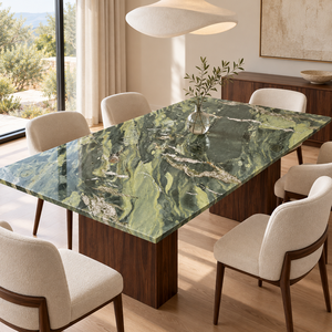 Losas de mármol verde aguacate de alta calidad, piedra natural en losa grande para proyectos de revestimiento de paredes y encimeras de cocina en villas y hoteles. - Product Image 5