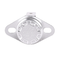 Capteur de température KSD301 40/85/95/100/125C-160 degrés normalement fermé 10A 250V interrupteur de contrôle de la température