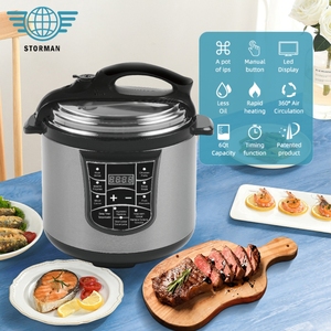 <span class=keywords><strong>Pentola</strong></span> <span class=keywords><strong>a</strong></span> <span class=keywords><strong>Pressione</strong></span> Elettrica Domestica 8-in-1 in Acciaio Inox e Alluminio Antiaderente da 6 <span class=keywords><strong>Litri</strong></span> 1000W <span class=keywords><strong>a</strong></span> Prezzo di Fabbrica - Product Image 2