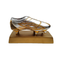 Trophée de football en résine dorée argentée Weivista, prix de football