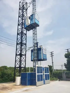 Professional SC100 SC200 Material And Passenger Elevator Cargo Lift Building Construction Hoist