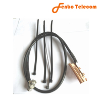 Kit de mise à terre universel pour pinces de câble coaxial, 1/4 ", 5/8", pince de câble en cuivre ondulé