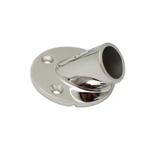Boat Hand Rail Fitting Flange 45 Degree round Base Marine hardware 316 Stainless Steel pipe sused by Boats
