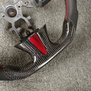 Volante de cuero perforado de fibra de carbono Real de fabricante profesional para volante de coche Infiniti Q50 - Product Image 2