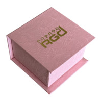 Boîte cadeau en papier texturé rose ROGOOD, fermeture magnétique, ouverture à clapet, petite boîte en carton rose, emballage spécial en papier, P1952
