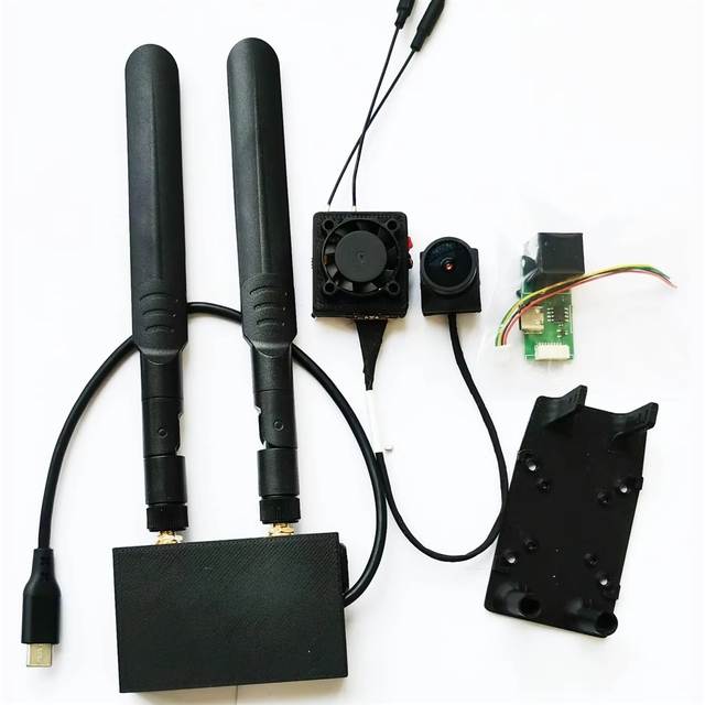 ZYSY OpenIPC 4K 2W Digital FPV Air Unit Set With Dual Antenna 1-Key Record/Scan + Cooling Fan For 2.5 Inch Whoop Drones