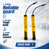 Rideau lumineux de sécurité SMT CE TUV pour la protection des doigts et des mains, rideaux lumineux de sécurité pour machines de presse, automatisation d'usine