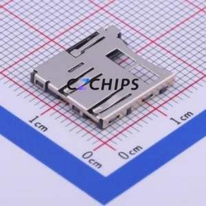 TF-011 SD Card / Memory Card Connector SMD Connector Self-Return Type MicroSD Card (TF Card) Card Holder 2.05mm - Product Image 1