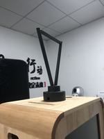 Support d'éclairage triangulaire KEFT en fer avec support en V pour montage de flash sur photomaton en bois, idéal pour les mariages et les fêtes