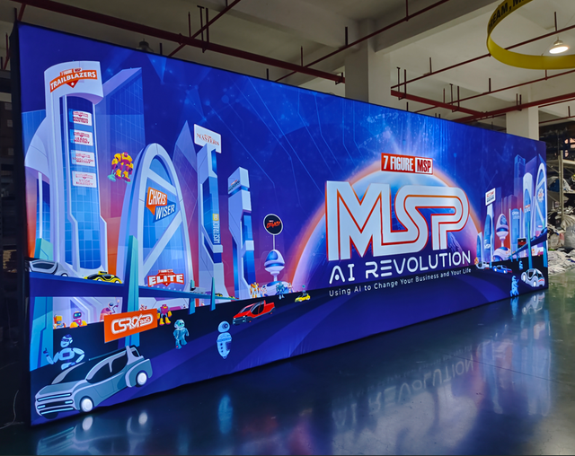 20ft Aluminum Box Display Booth Exhibition Trade Show Led Seg Fabric Backdrop Display Light Box High Brightness for Events