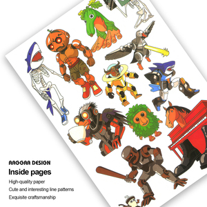 Kit de Peinture Guerrier Mecha le Plus Vendu - Livre de Coloriage en Papier pour Enfants - Livre de Coloriage Simple - Vente en Gros Personnalisée - Product Image 5