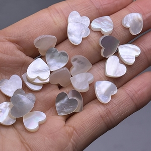 Gemme sciolte a forma di cuore naturale in bianco <span class=keywords><strong>giallo</strong></span> <span class=keywords><strong>nero</strong></span> per gioielli fatti da te - Product Image 2