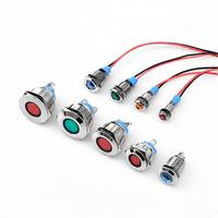 Lampe pilote universelle à montage sur circuit imprimé, voyant LED clignotant rouge, jaune, blanc, tension 5V 12V pour LED rouge jaune