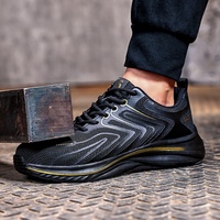 GUYISA Chaussures de sécurité atmosphériques élégantes à lignes dorées populaires Chaussures de sécurité à embout en acier standard européen