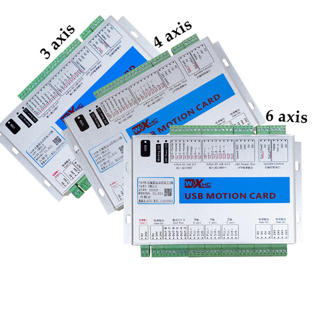 CNC 3 Axis Programmable Motion Controller Card Customized Functions USB Breakout Board CNC Controller Card PMK3-V