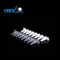 Tube PCR optique de laboratoire à 8 bandes 0,1 ml 0,2 ml avec capuchon optique QPCR