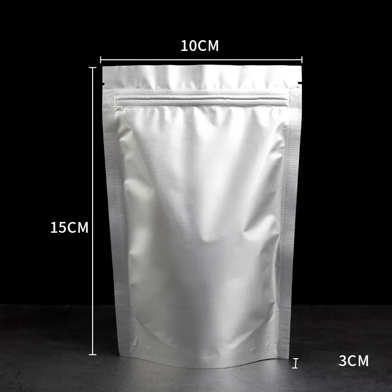 Factory Stock Wholesale Aluminium Foil Self Standing Self Sealing Bags Three Dimensional Zipper Bags Food Packaging Plastic Bags