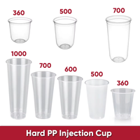 Gobelet en plastique jetable PP givré 10oz 300ml, finition mate, pour usage en bar